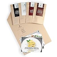 Hennes Finest Probierset - Kampot Pfeffer Mischung (grober Pfeffer), mit 4 Pfeffer Sorten (schwarzer Pfeffer, weißer…