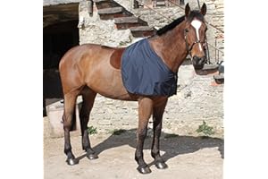 Snuggy Hoods Silky Bib Shoulder Guard for Horse or Pony - Navy