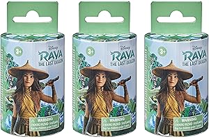 DISNEY PRINCESS Disney Raya and the Last Dragon Surprise Blind Box 3-pak, 3 lalki i 6 akcesoriów, zabawka dla dzieci w wieku od 3 lat