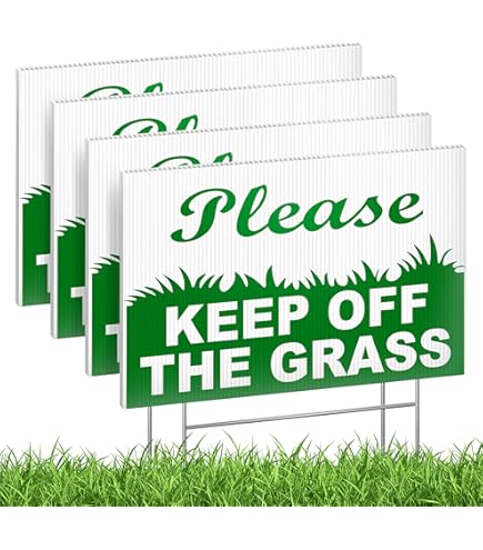Cartello Giardino Vintage Keep Off Grass | 12x15 Cm In Alluminio | Divertente E Resistente Per Proprietà Private