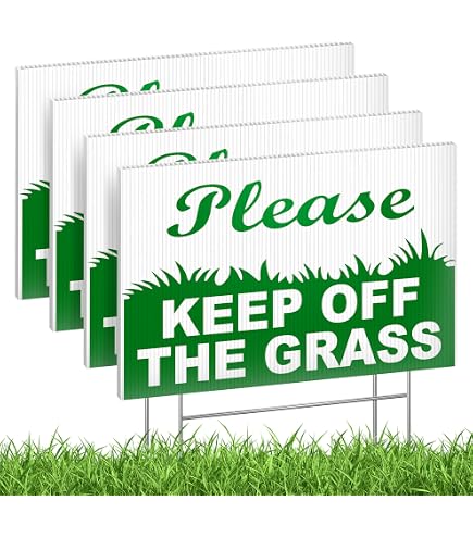 Cartello Giardino Vintage Keep Off Grass | 12x15 Cm In Alluminio | Divertente E Resistente Per Proprietà Private