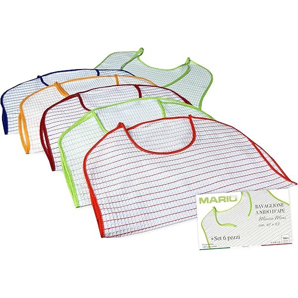 2 Bavaglini Impermeabili Per Adulti - Lavabili E Riutilizzabili, 45x90 Cm | Chiusura A Clip Regolabile, Blu A Quadri - Foto 9