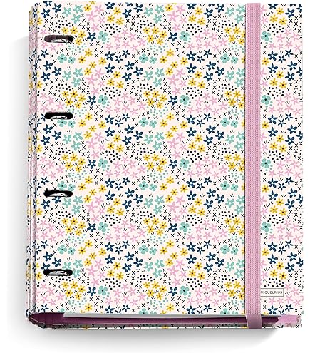 Raccoglitore Miquelrius Carpebloc A4 - 4 Anelli, Con 100 Fogli A Griglia, Chiusura Elastico - Foto 8