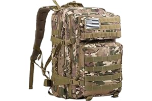 SUPERSUN Military Tactical Backpack Molle Bag 45 Liter Large Bag Rucksack