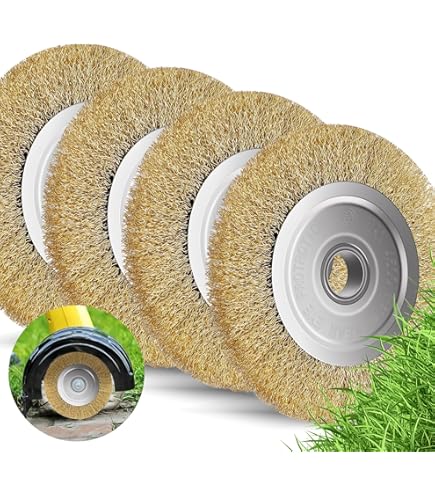 Spazzola Metallica Per Decespugliatore QINGYIWL - 200x25.4mm, Filo Acciaio Per Rimuovere Erbacce E Muschio - Foto 9