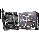 MSI MPG B550I GAMING EDGE Wi-Fi Motherboard Mini-ITX, AM4, DDR4, Dual M.2, LAN, 802.11ax Wi-Fi 6 + Bluetooth 5.1, USB 3.2 Gen