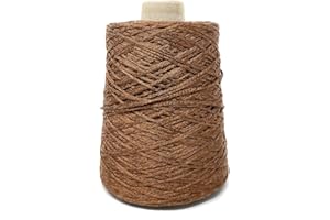 CHICCA BORSE Chicca Tutto Moda Gomitolo Fettuccia a Uncinetto 60% Viscosa 40% Poliestere 500g - 1.100m (Avana)