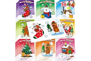 JOYIN Lot de 48 livres de coloriage de Noël pour enfants, mini livrets de coloriage en 10 couvertures avec 10 caractères pour fournitures de fête de Noël, cadeaux de Noël, sacs à friandises,
