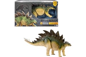 MONSTER HIGH ​Mattel Jurassic World Hammond Collection Action Figure, Lost World Jurassic Park Stegosaurus, Carnivore Large Dinosaur Toy, Posable Wired Tail, JCH08