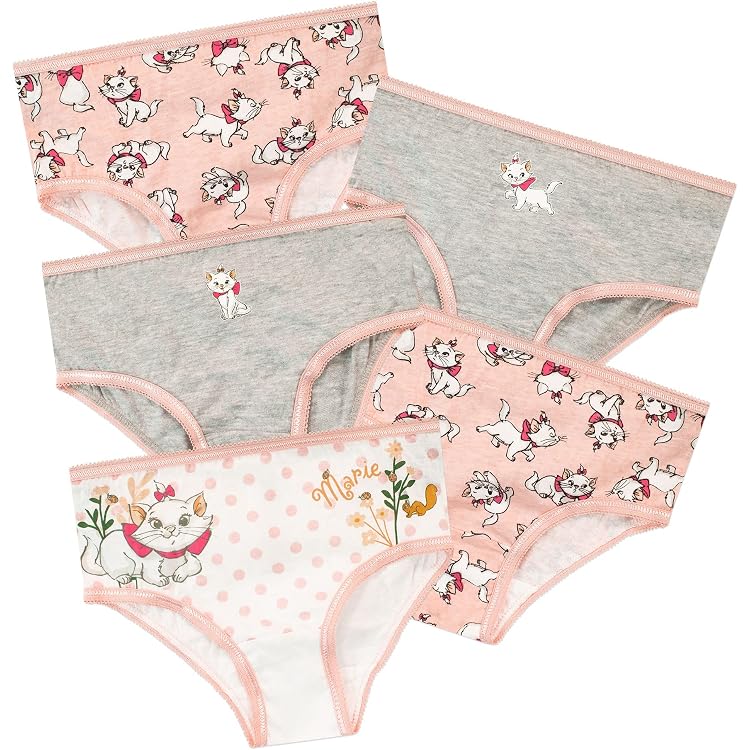 Hello Kitty Mädchen Unterwäsche Multipack – 100% Baumwolle, Taglos, Gemusterte Designs