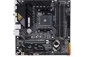 ASUS TUF Gaming B550M-PLUS WiFi II - Placa Base Micro-ATX AMD B550 (PCIe 4.0, 2X M.2, VRM de 10 etapas, HDMI, DP, USB 3.2 Gen. 2 de Tipo A y C, Aura Sync RGB)