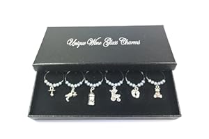 Libby's Market Place It's a Boy Baby Shower Glass Charms with Gift Box