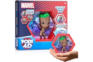 WOW! PODS 4D MARVEL Groot, kolekcjonerska figurka z pomponem, która wybucha z ich świata do Twojego, ekspozycja ścienna lub półkowa, zabawki i prezenty MARVEL, seria 1 nr 409