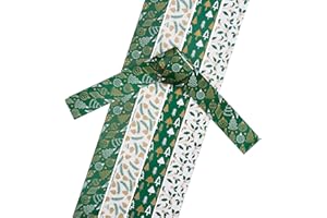 Gebrüder Bertels Papierstreifen Winter Forest, 25 mm, 36 Streifen, Weihnachtsdeko, Bastelpapier, Dekostreifen