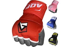 AQF Boxing Wraps Inner Gloves, Gel Padded Hand Wraps for Speed Bag & MMA Training Bandages Under Mitts Punching Quick 100cm Long Wrist Protector 4 Fingers for Men & Women