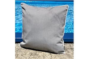 heimtexland ® Outdoorkissen Dekokissen Schmutz- und Wasserabweisend Outdoor Garten Kissen Lotus Effekt 45x45 dunkelgrau Typ676