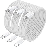 USB C to USB C Cable [3Pack 2M]USB C Cable 60W Fast Charging USB Type C | USB C Cable Compatible with iPhone 17/16/15 Plus Pr