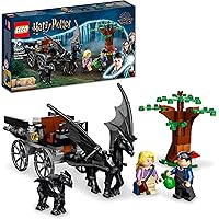 LEGO Harry Potter Thestral e Carrozza di Hogwarts, Set con Cavallo Giocattolo Alato e 2 Minifigure, Giochi per Bambini dai 7 