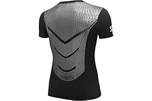 AMZSPORT Herren Kompressionsshirt Kurzarm Sport T-Shirt Funktionsshirt Laufshirt