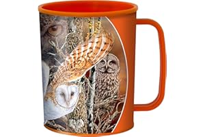 ‎3D LIVELIFE 3D LiveLife Trinkbecher - Eule Wald von DeluxeBase. 3D Linsenförmige Natur Plastikbecher. 300ml Becher für Kinder mit Original Kunstwerk, lizenziert von bekannt Künstler, Steven Michael Gardner