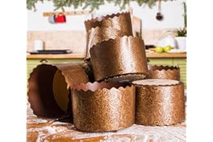 SHSH TRADE GROUP Paska-Formen Osterbrotformen, Osterbrotform, 12 Stück, 425 ml, Osterbrot-Papierform, große Pfanne, B 5,1 x H 8,5 cm, Pascha-Form