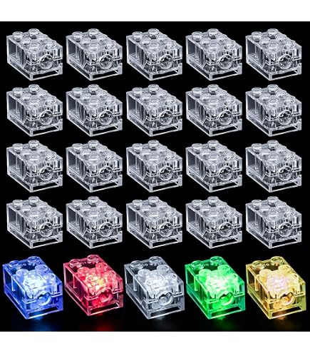 M4D 50 blocchi trasparenti Neon 3001 trasparenti viola blu