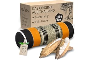 ‎LIVASIA livasia Nackenrolle extralang Nackenstützkissen - Ø 17x56cm - Nackenkissen, Sofakissen Muster, Beinlagerungskissen Kapok, Armlehne Palettenmöbel, Garten und Balkon, handgefertigt