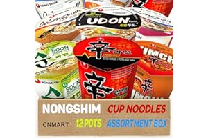 CNMART Nongshim Shin Cup Noodles Assorted Box (12 Cups)