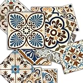 Tink Kendinden Yapışkanlı Karma Fas Desenli Pvc Karo, Yapışkanlı Fayans Kaplama, Fayans &Ccedil;ıkartması, Zemin Duvar Karosu 10x10 
