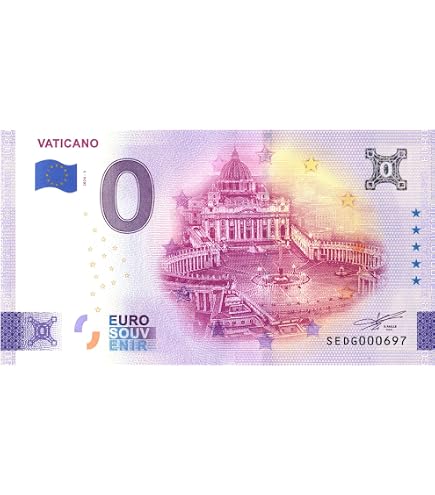 0 Euro Souvenir Banknote – Italy 2022, Rome Trevi Fountain, Collectible (Mint)