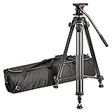Amazon Basics Professional Aluminium-Videostativ - 165 cm, strapazierfähig, mit Stativkopf