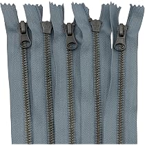 Fermeture Éclair Métal Non Séparable AERZETIX - 16 Cm, Noir - Pour Vêtements, Maroquinerie