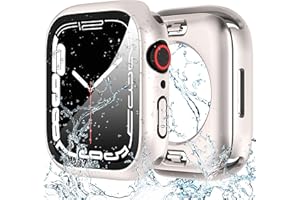 Diruite Etui Ochronny do Apple Watch Series 6/5/4/SE 44mm Screen Protector,HD Szkło Hartowane Odporność Zarysowanie Case do iWatch 44mm Panzerfolie Cover