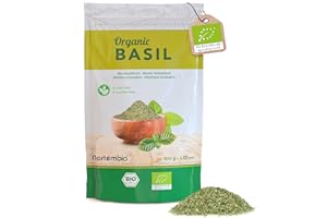 Nortembio Basilico Biologico in Polvere 100 g – Spezia Naturale Gourmet senza Additivi – Ideale per Pesto, Salse, Insalate e Ricette Mediterranee – Ebook Gratuito Incluso