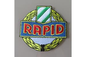 JINGTONGDA 2stk FC Wien Rapid Aufnäher Patch Football Fussball Soccer Club Iron on bügelbild aufbügler Badge