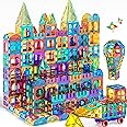 TEMI Magnetic Tiles,Building Blocks, Magnets Building Set, STEM & Learning & Education Toys Christmas Toy Gift Ages 3 4 5 6 7 8+ Year Old Toddler Kids Boys and Girls (Magnetic Tiles-80pcs)