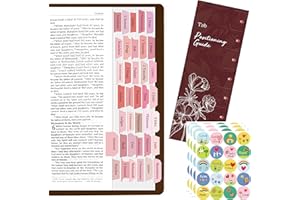HEBAYY 105 Pestañas de Índice para la Biblia, Juego de Pestañas Laminadas para la Biblia, Pestañas de Índice de Libros de la Biblia, Pestañas de Etiquetas para la Biblia, Pestañas para la Biblia (Rosa)