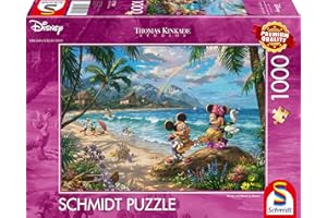 Schmidt Spiele 57528 Thomas Kinkade, Disney, Mickey Et Minnie à Hawaï, Puzzle 1000 Pièces, Multicolore, Taille Unique Exclusivité sur Amazon