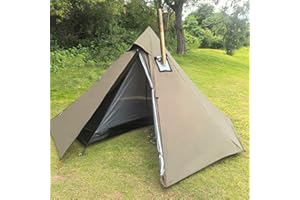 HIDEWALKER 1 Man Tent Lightweight Teepee Hot Tent with Stove Hole Waterproof for Camping Hiking Hunting Fishing Backpacking