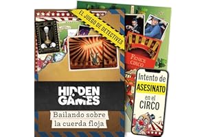 Hidden Games Escena del Crimen: Bailando sobre la Cuerda Floja, crimenes imperfectos, Exit Juego de Mesa de Misterio y Detectives cooperativo, 1-6 Jugadores, a Partir de 14 años, en español.