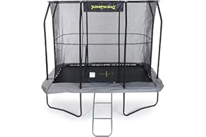 Jumpking Pro Rectangular Trampoline for Adults & Kids - Outdoor Fun, Exercise & Weight Loss - 110gsm Polyethylene Net & Hard Wearing Surround Pad