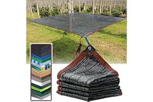 SSFMSF Sun Shade Sail, Awning Sun Protection Net with Eyelet 90% Shade Cloth Greenhouse Garden Umbrella, for Garden Vegetables Flower Patio Cover Plants Pergola Shade. (Black Plain Weave ｜ 1 * 1m)