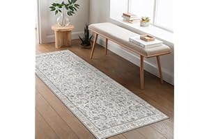 BEIMO Boho Teppich Wohnzimmer Schlafzimmer Vintage Waschbare Teppich Kurzflor rutschfest Teppiche für Küche 80X300CM