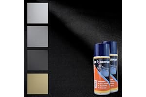 TENDAGGIMANIA Ciel de Toit Voiture Nid d'abeille Kit Tissu + Colle Spray, Ciel Toit Auto Couleur Noir 1440 -Taille 2,5 MT X 1,5 MT + 2 Colle