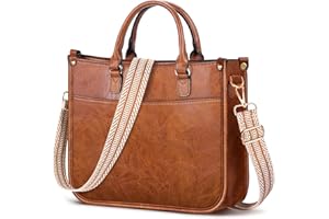 ISEYOU Cross Body Bag for Women, Women's Cross-Body Bags with Removable Shoulder Straps, Multiple Pockets, Vegan Leather Large Shoulder Bag with Zipper Closure…