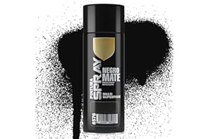 Etrexonline Pintura Spray Multicolor Profesional | 400ml | Adecuado para Metal, Madera & Plástico | Negro Mate | Secado Rápido | Paquete de 1
