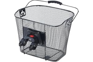 Büchel Express Klick Pro Koszyk Rowerowy, Czarny, 27 x 33 x 24 cm, 40505000