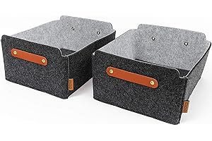 MIQIO Set de 2 Cajas Darkgrey pequeño