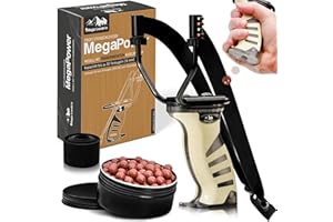 ‎MAGIC LONDO'O Magic Londo'o® Zwille Steinschleuder Profi -Set I Durchsichtiges Kugelmagazin I Robuste Schleuder Zwille I 200 Tonkugeln Schleuder für Outdoor und Sport