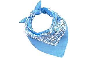 JOPHY & CO. Bandanas 100 % coton pour femme / homme / enfants, unisexe avec motif Paisley, mouchoir couvre-chef, écharpe pour cheveux / cou / poignet / tête COD.644